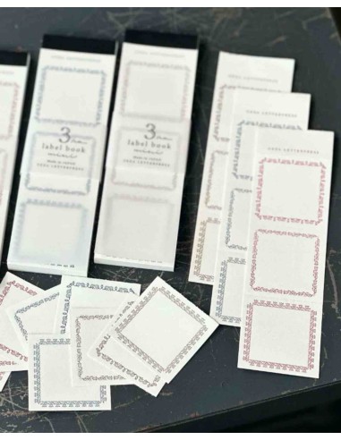 Bloc de etiquetas Red de 3 Patrones | Oeda Letterpress