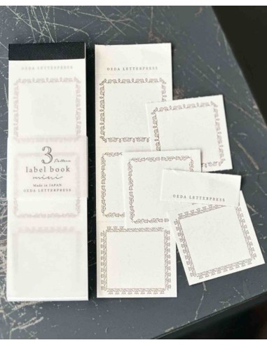Bronze 3 Pattern Label Book | Oeda Letterpress