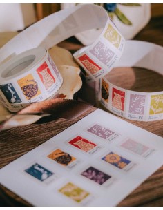 Rollo de Etiquetas Adhesivas The Gallery Label | Meow Illustration