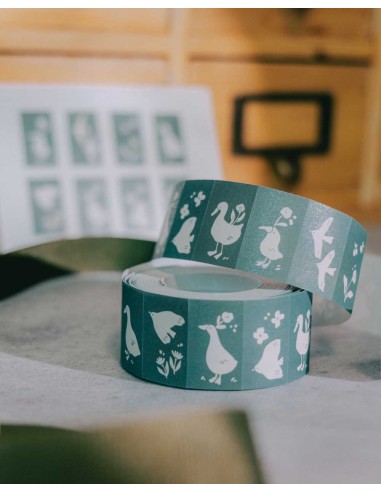 Rollo de Etiquetas Adhesivas Woodland Story | Meow Illustration