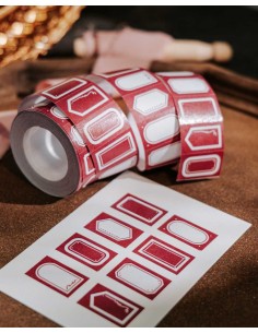Rollo de Etiquetas Adhesivas Garnet Label | Meow Illustration