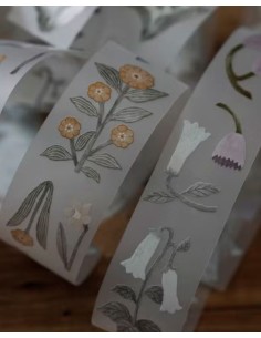 Flower Flower PET tape (Matte) | Ivy Snow