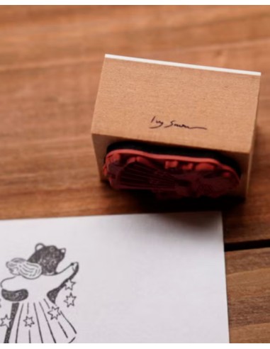 Dancing with a Bear Wood Stamp | Ivy Snow