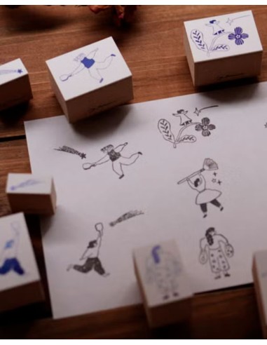 Dancing with a Bear Wood Stamp | Ivy Snow