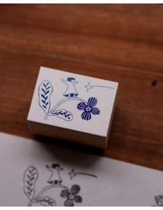 Flower Walk Wood Stamp | Ivy Snow