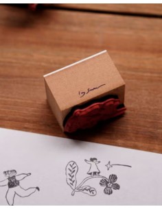 Flower Walk Wood Stamp | Ivy Snow
