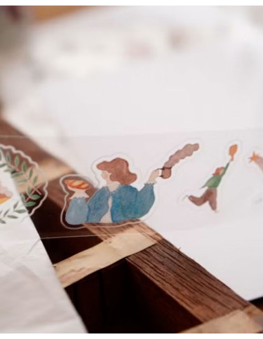 Bucle PET tape (Brillo) A Lovely Day (Ilustraciones Pre-cortadas) | Ivy Snow