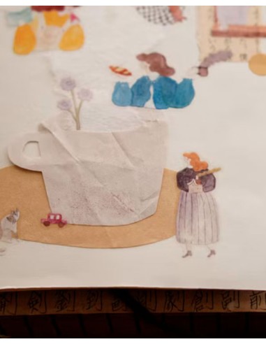 Bucle PET tape (Brillo) A Lovely Day (Ilustraciones Pre-cortadas) | Ivy Snow