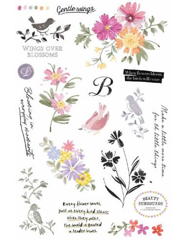 Pegatinas Transferibles Blooming Echoes | wwiinngg