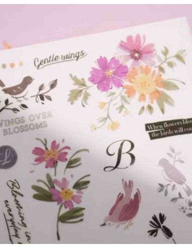 Blooming Echoes Print-On Stickers | wwiinngg