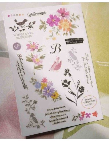 Blooming Echoes Print-On Stickers | wwiinngg