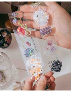 Loop PET tape Twinkle Stars (Iridescent Glossy) | wwiinngg