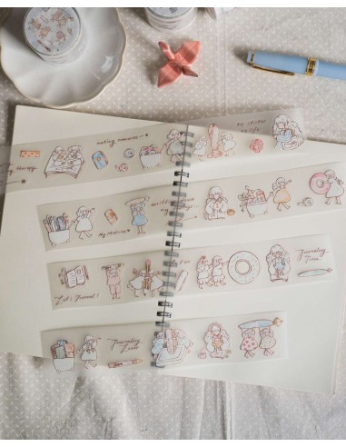 Bucle PET tape (Mate) Stationery Friends (Pre-cortado) | Sho Little Happiness