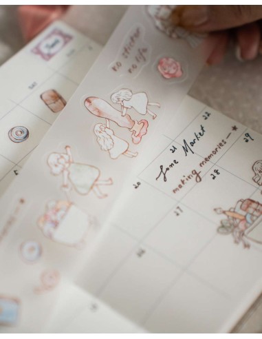 Bucle PET tape (Mate) Stationery Friends (Pre-cortado) | Sho Little Happiness