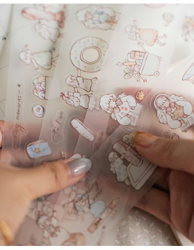 Bucle PET tape (Mate) Stationery Friends (Pre-cortado) | Sho Little Happiness