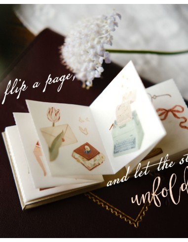 Mini Librito de Pegatinas Washi tape The Enchanted Library | Teayou