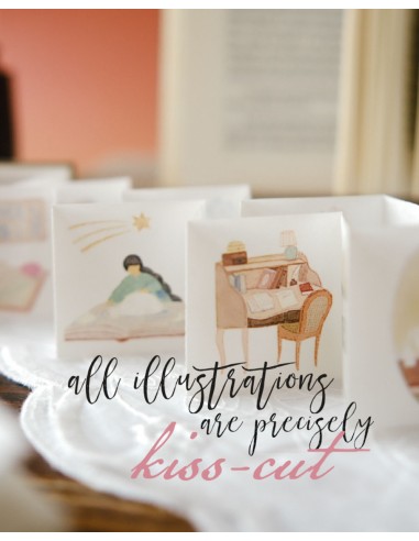 Mini Librito de Pegatinas Washi tape The Enchanted Library | Teayou