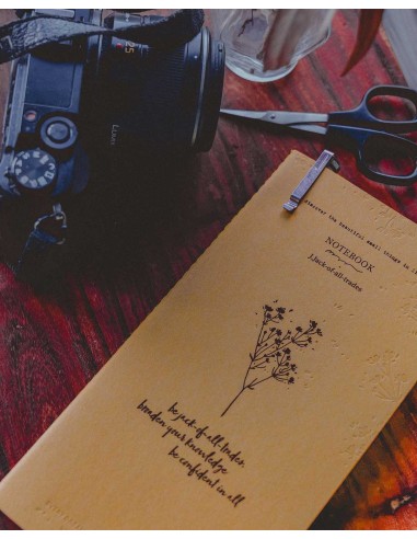 J.Jack-of-all-trades Letterpress Thread-Bound Notebook | Meow Illustration