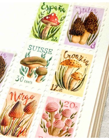 Washi Tape Mushroom Stamps | Nikki Dotti