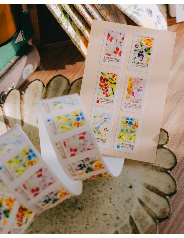 Luminous Label Sticker Roll | Meow Illustration