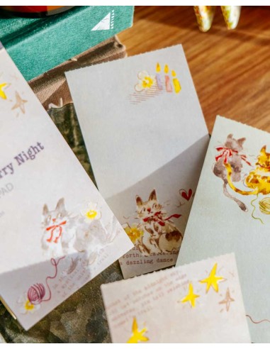 The Starry Night Memo Pad | Meow Illustration