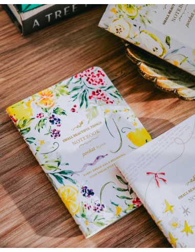 Summer Berry Passport Notebook (with Gold Foil) | Meow Illustration