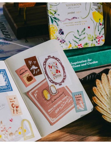 Summer Berry Passport Notebook (with Gold Foil) | Meow Illustration