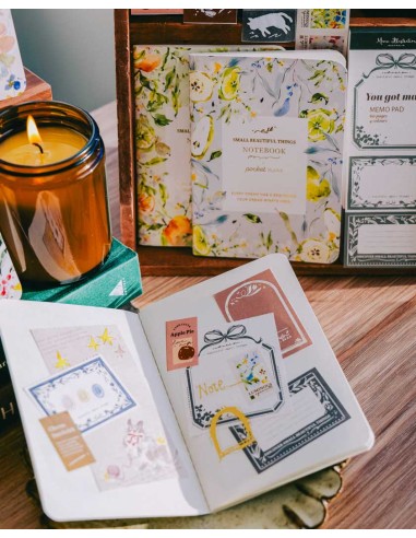 Summer Berry Passport Notebook (with Gold Foil) | Meow Illustration